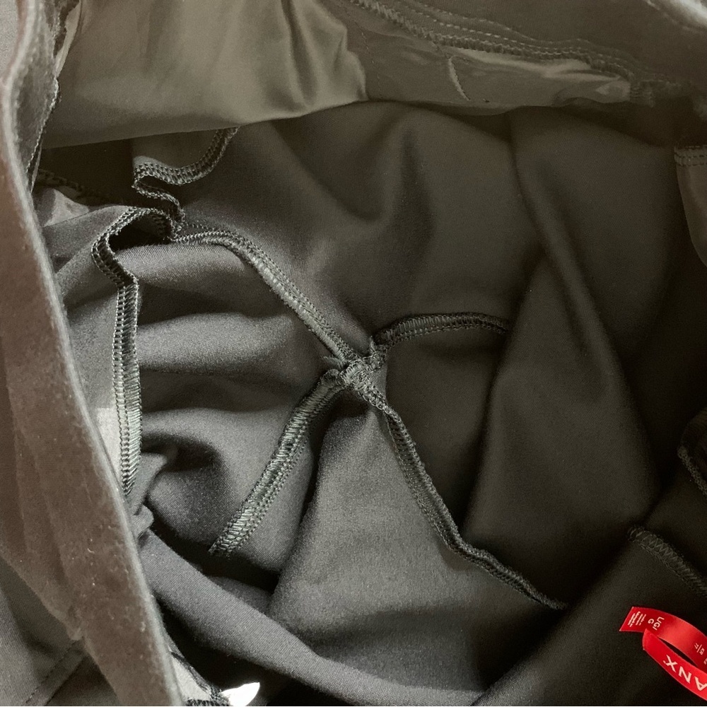 Spanx womens black Ponte wide leg pants L - Picture 7 of 8